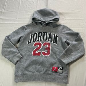 Jordan 2 Piece Sweatsuit Set Boys Size 7 Hoodie and Joggers Retro Gray Casual